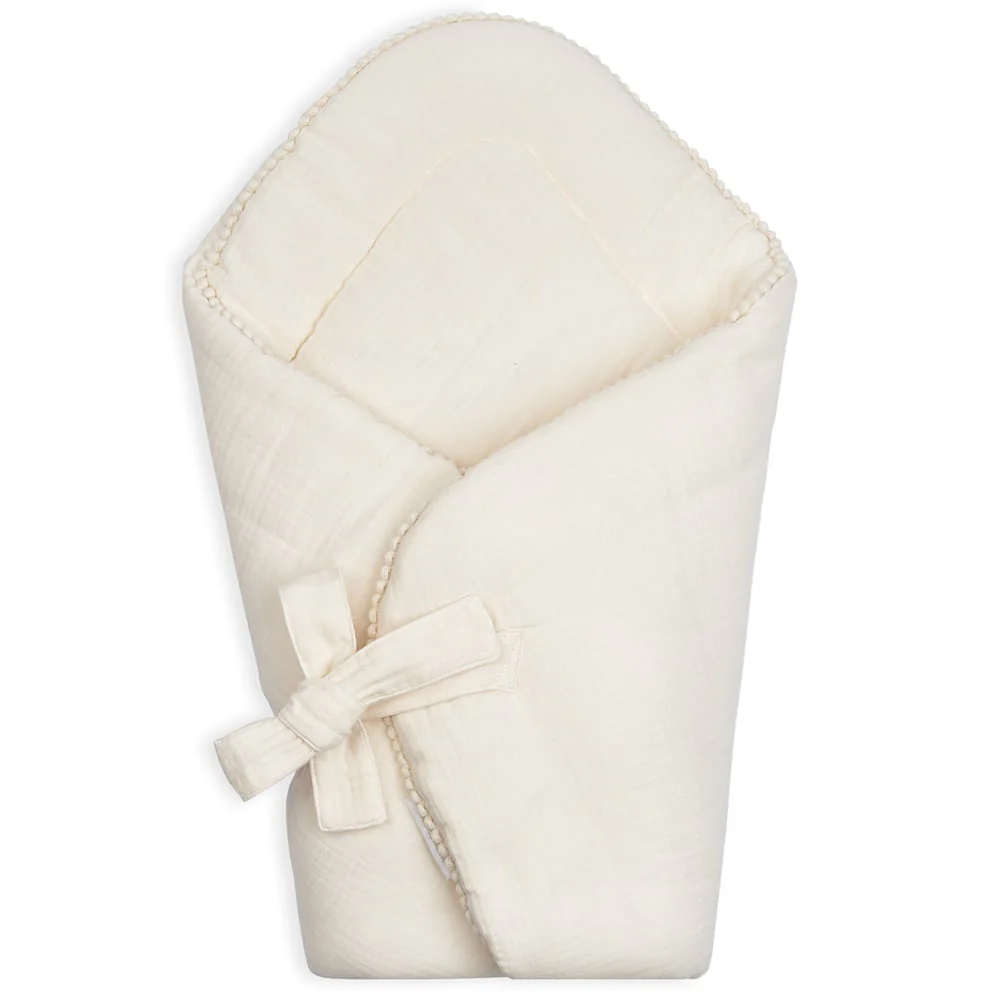 Mousseline wikkeldoek van Cotton & Sweets in Vanilla - Afbeelding 3