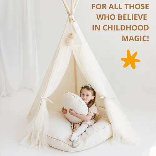 Prinses Fairy Tipi-tent met tule