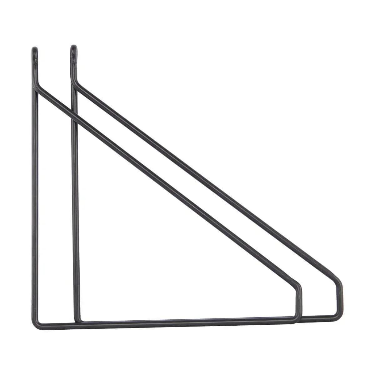 Wandplank beugels zwart