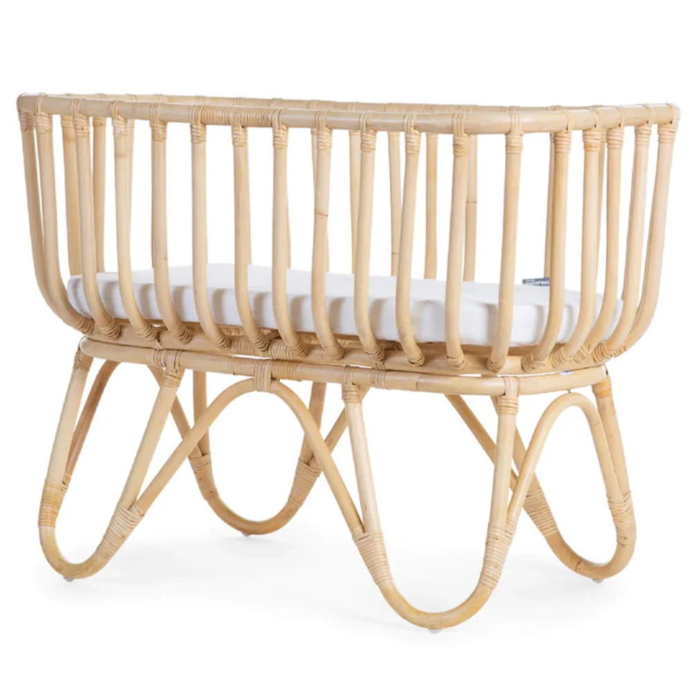 Childhome Rattan Wieg Rechthoekig + Matrasje Childhome Rattan Wieg Rechthoekig + Matrasje