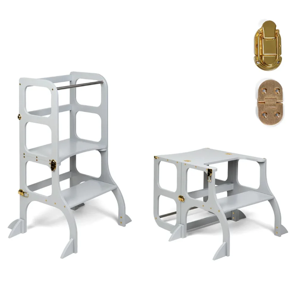 Ette Tete Leertoren Step’n Sit Goud-Grijs Met Extra Support