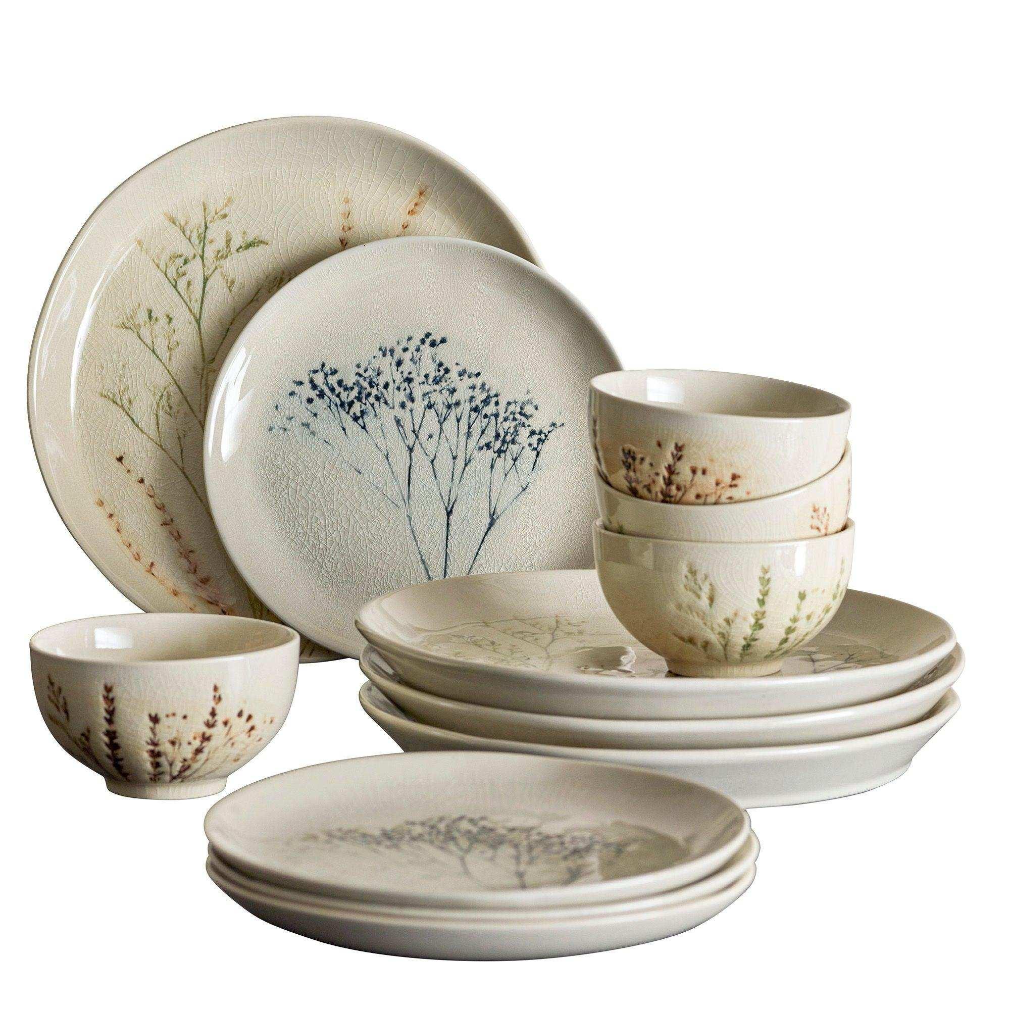 Bea serviesset naturel – 12 delig