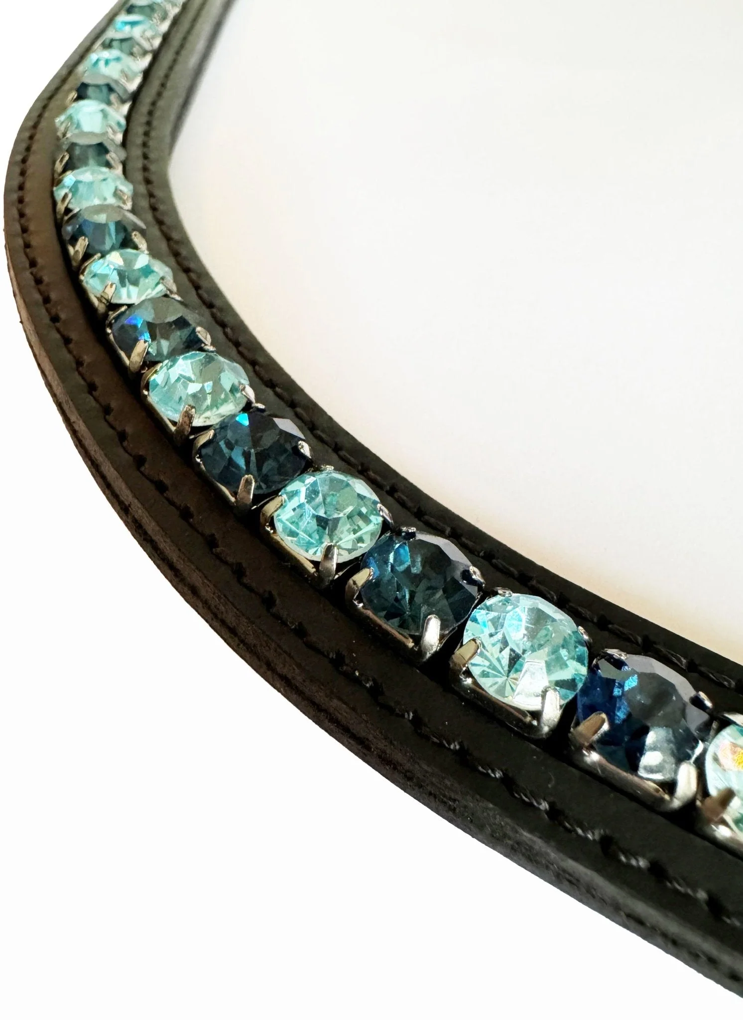Vísolde – Frontriem Turquoise en Donkerblauw mix