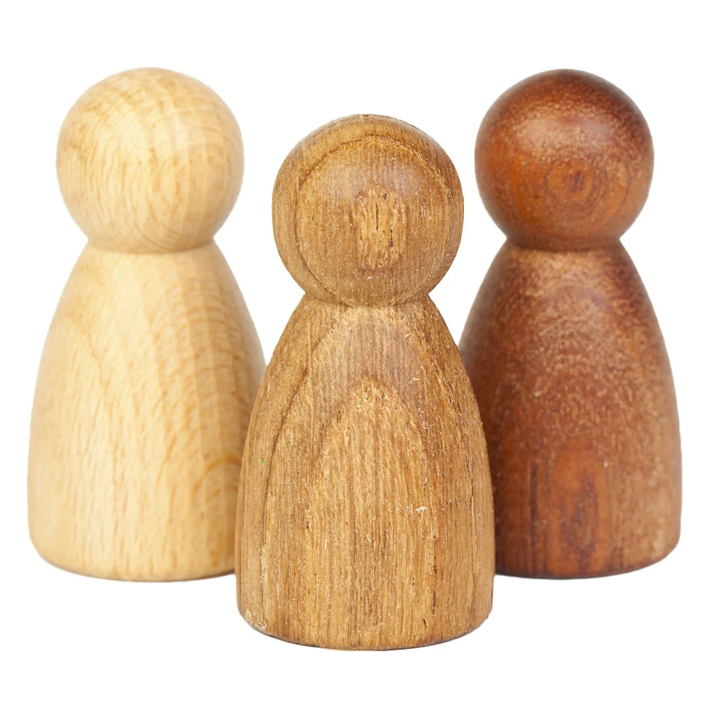 Grapat Houten Nins® Poppetjes – 3 Stuks