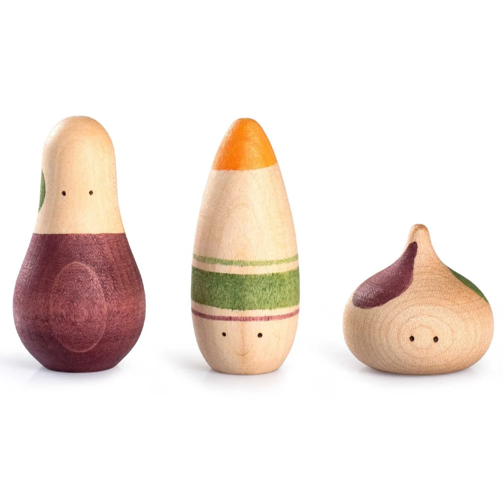 Grapat Houten Speelfiguren Ooh-lala – 3 Stuks