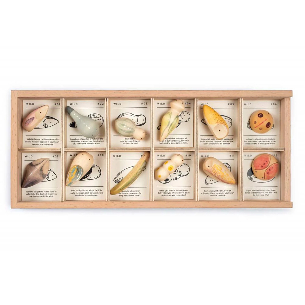 Grapat Houten Speelfiguren Set Wild – 12 Stuks