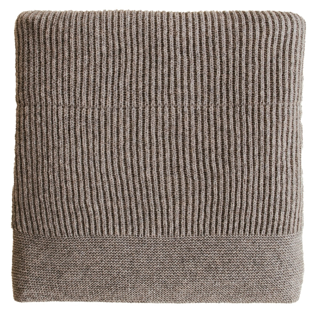 Hvid Wollen Deken Gaston 100 x 140 cm- Stone
