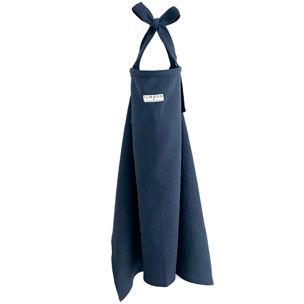 Ilmaha Voedingsdoek Uni Marine Blauw