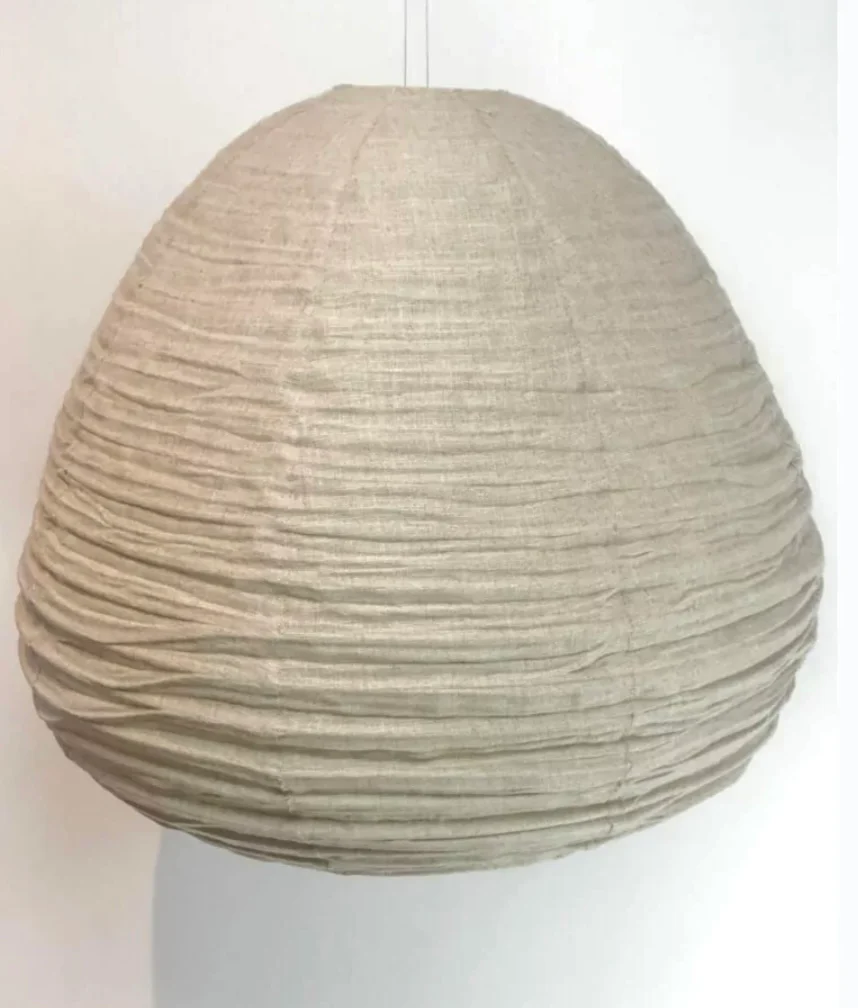 Linnen lamp ovaal in drie maten