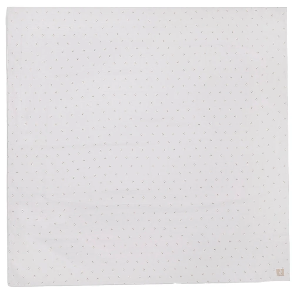 Jollein Hydrofiele Doeken 115 x 115cm 1-pack GOTS – Pointelle Biscuit