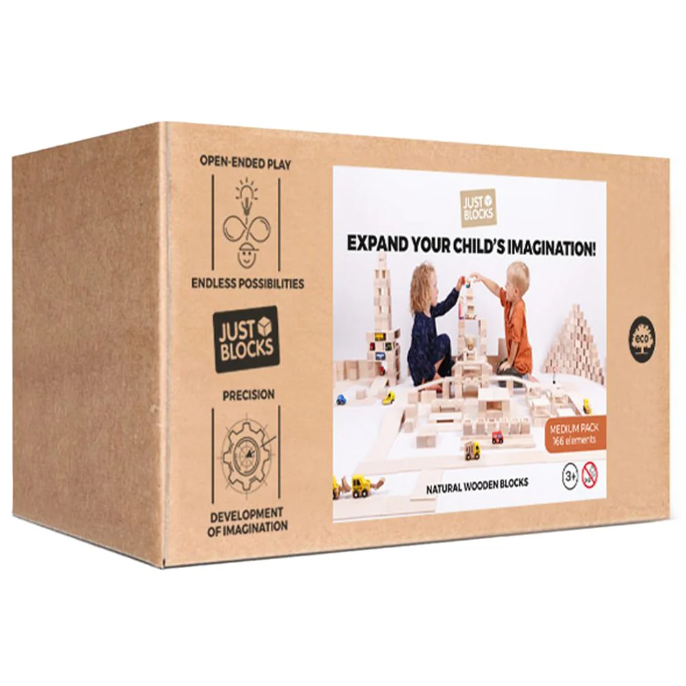 Just Blocks Houten Blokken Medium Set