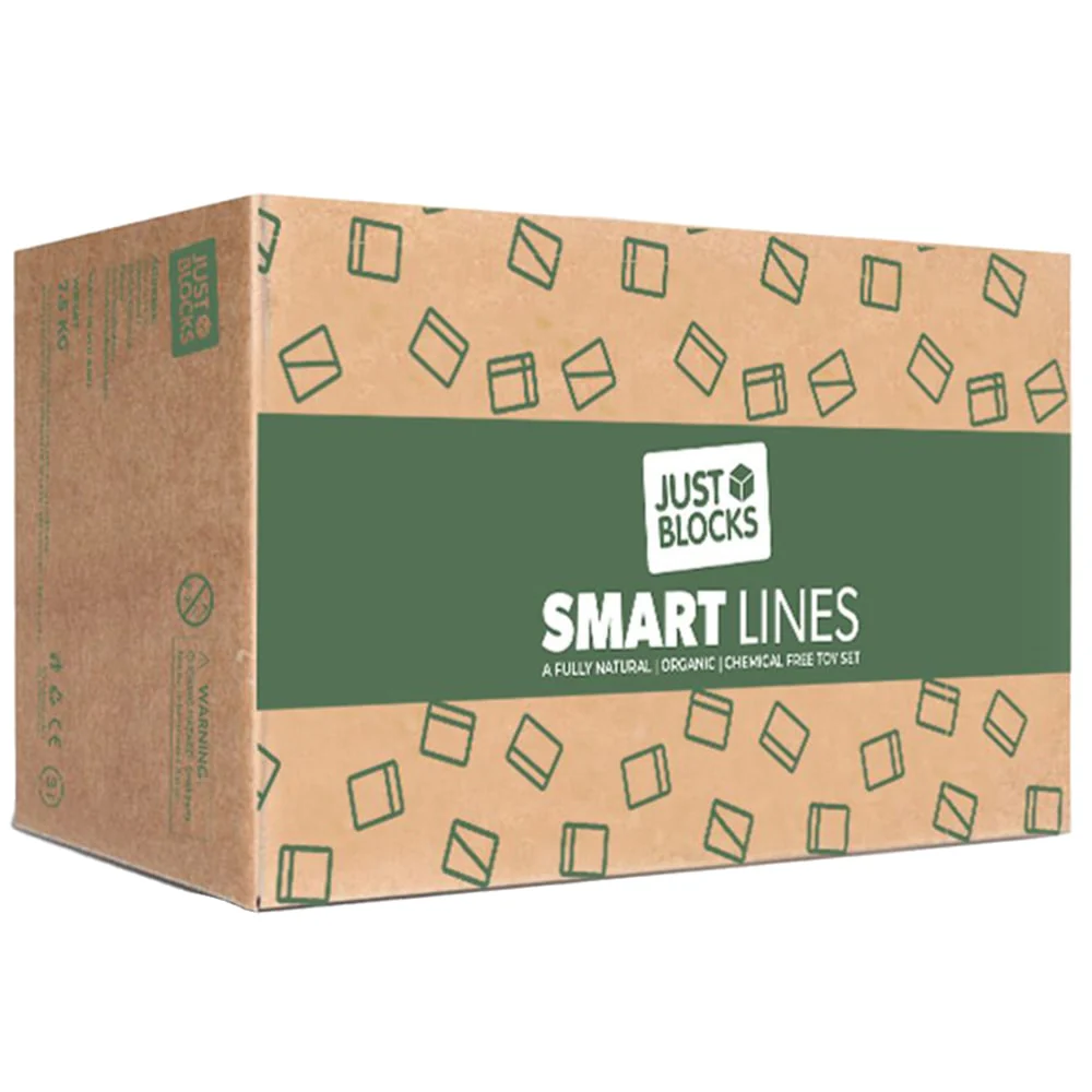 Just Blocks Smart Lines Houten Blokken Medium