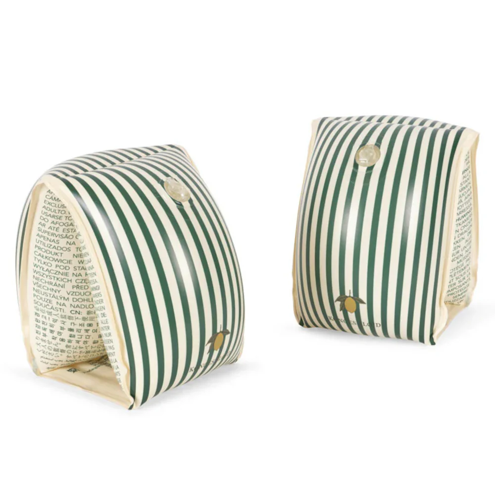 Konges Sløjd Zwembandjes Basic – Green Stripe