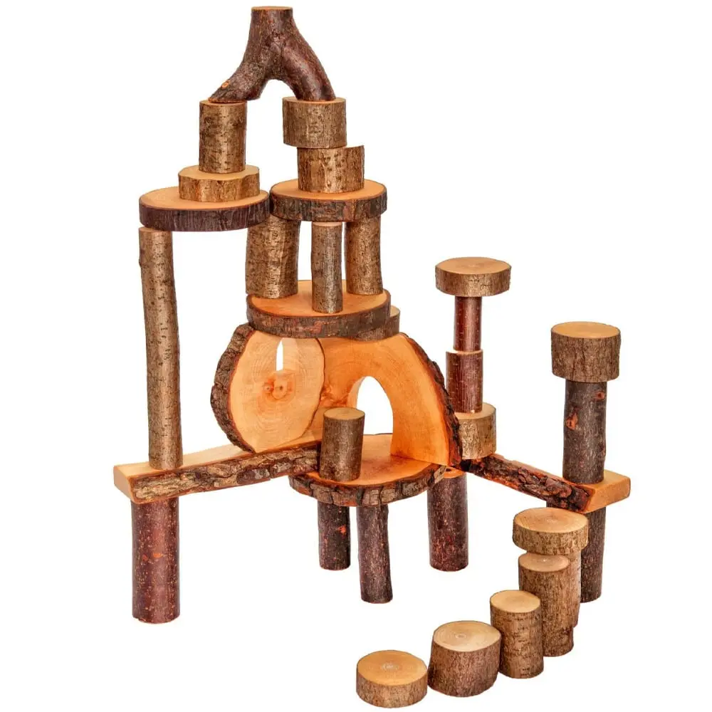 Magic Wood EcoBlocks Met Schors 36 Stuks