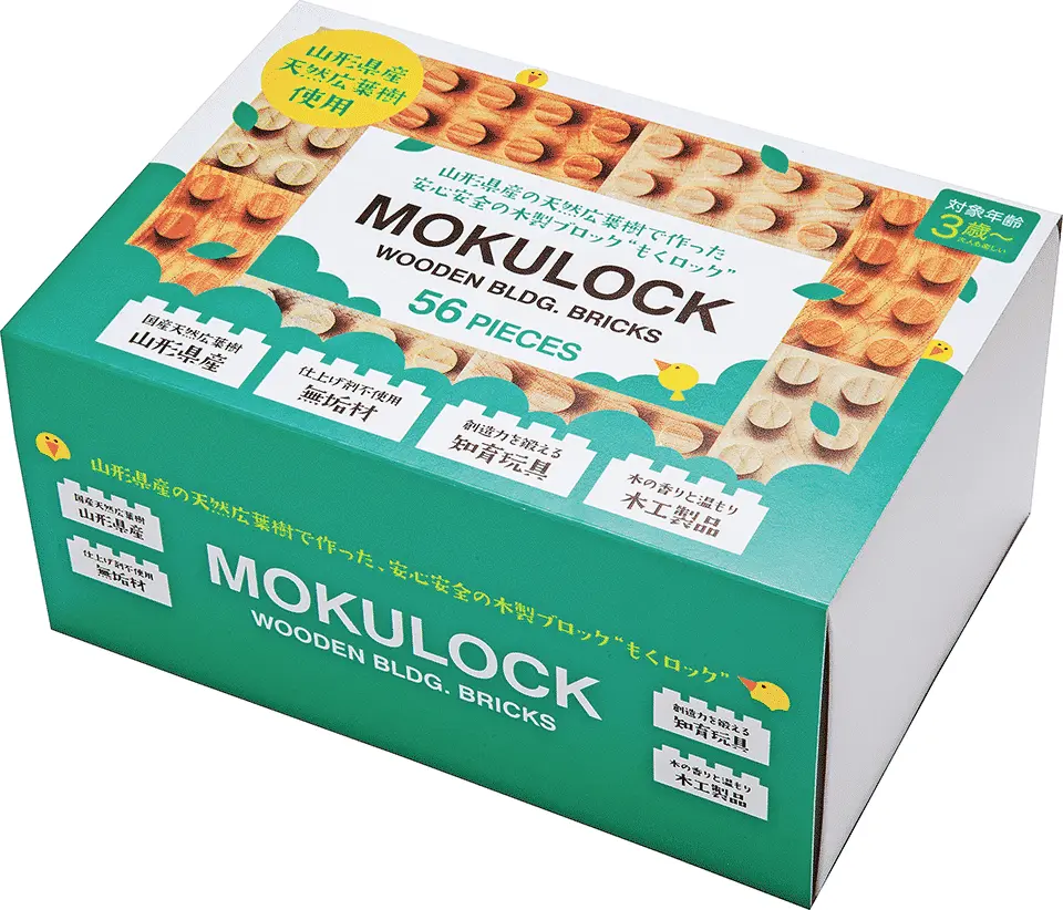 Mokulock Houten Bouwstenen 56 Stuks