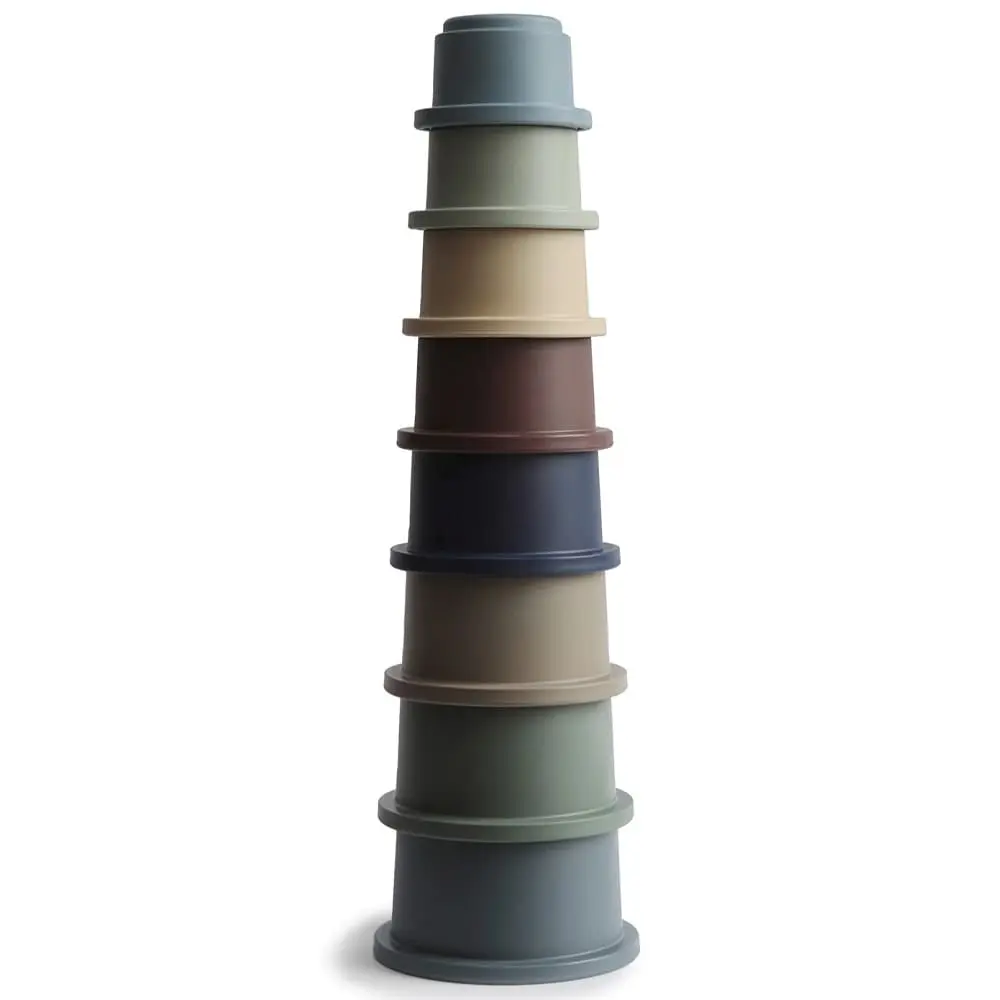Mushie Stapeltoren Rond Stacking Cups