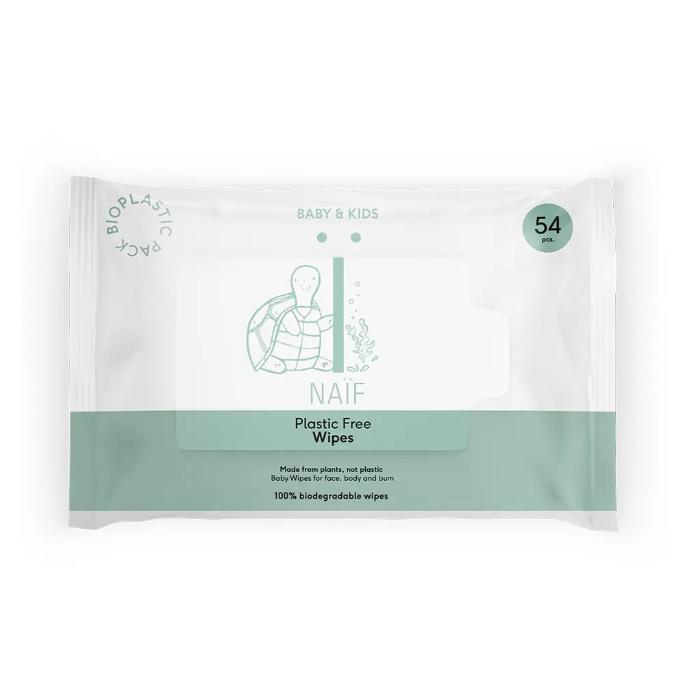Naif Plasticvrije Billendoekjes Single Pack 54st