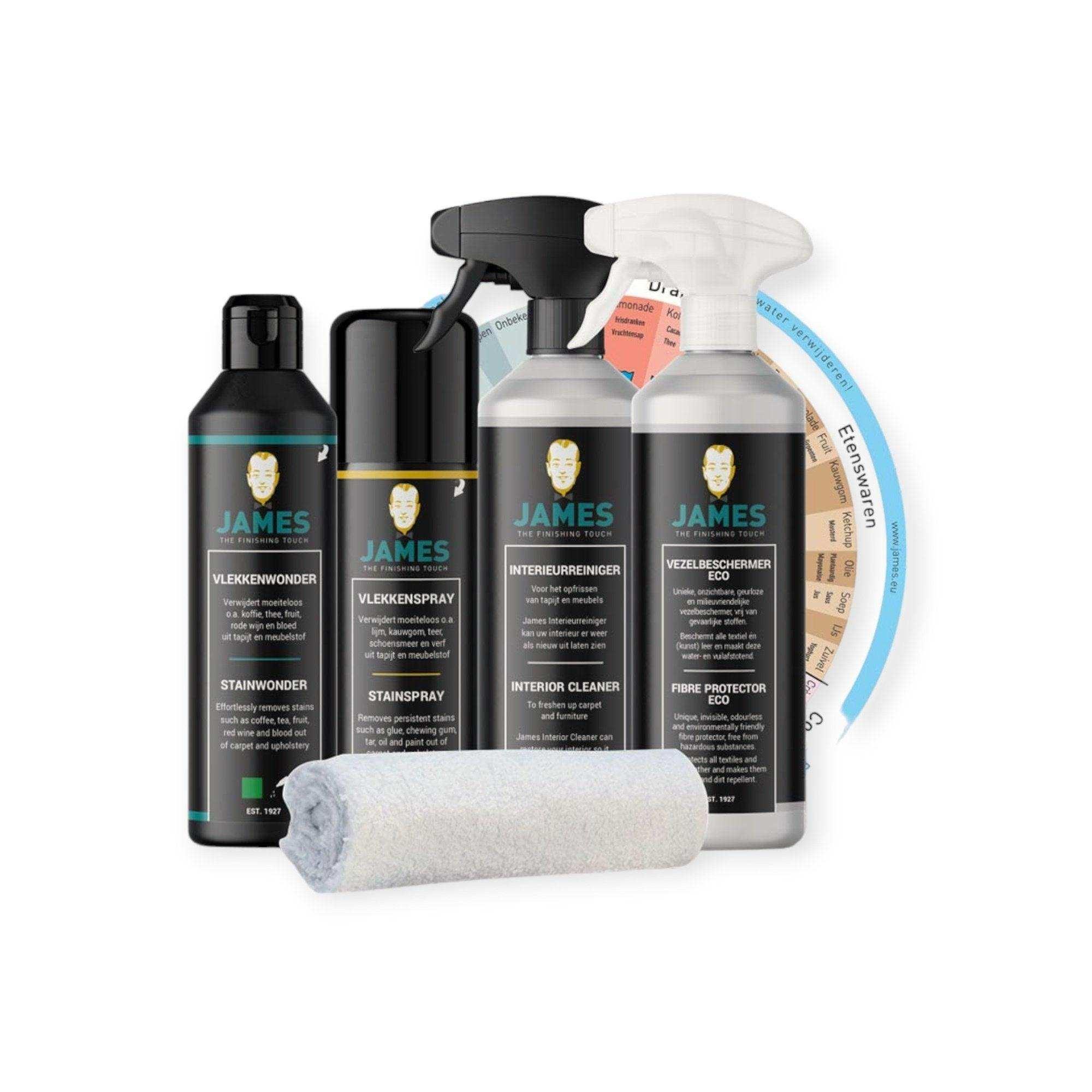 Premium set James producten voor textiel Premium set James producten voor textiel