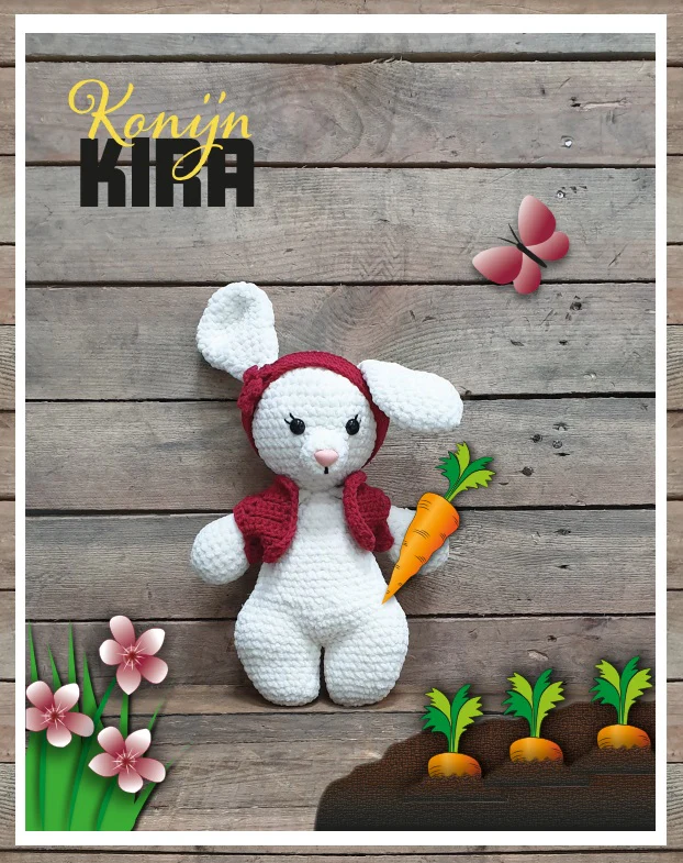 Konijn Kira Pakket (Superzachte Amigurumi Vriendjes) Konijn Kira Pakket (Superzachte Amigurumi Vriendjes)