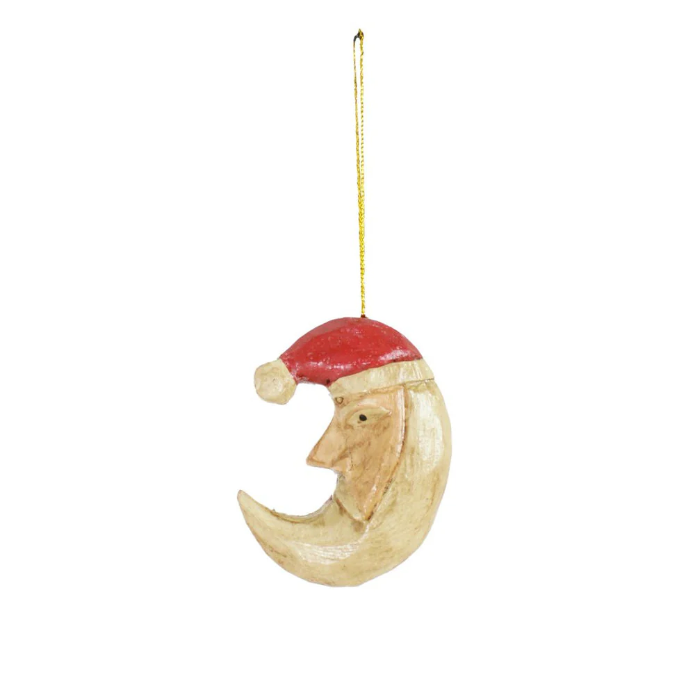 The Santa Moon Hanger – Kerstbal – Hippie Monkey