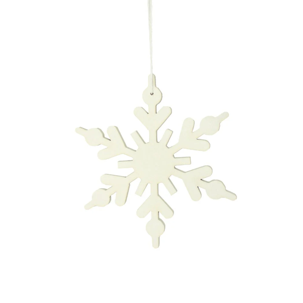 The White Snow Flake – Christmas – Kerstbal – Hippie Monkey