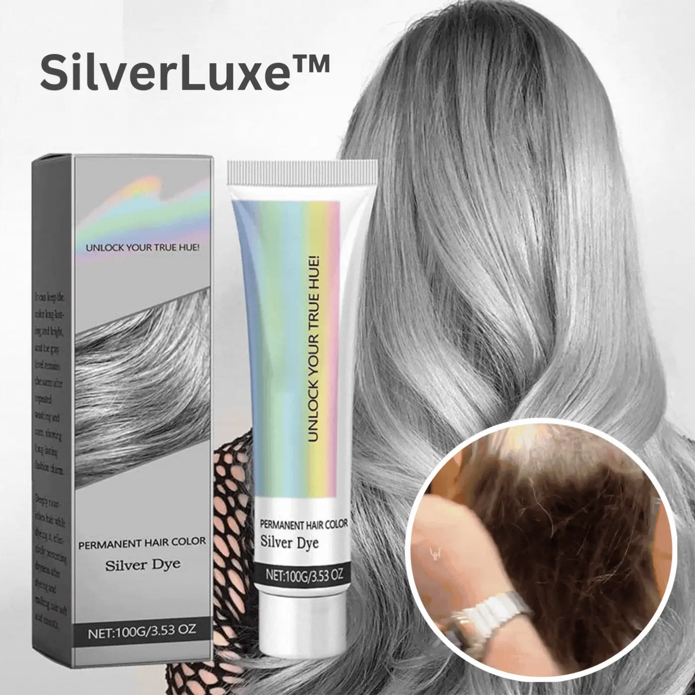 SilverLuxe™ Zilveren Haarkleur met Intensieve Glans [1 + 1 Gratis]