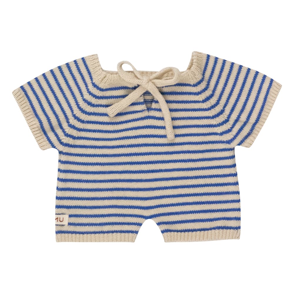 We Are Gommu Korte Onesie – Donkerblauw Gestreept
